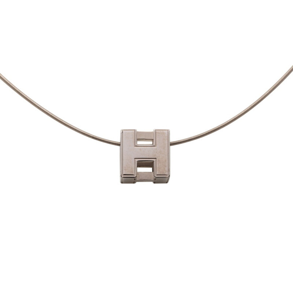 HERMES Silver Necklace